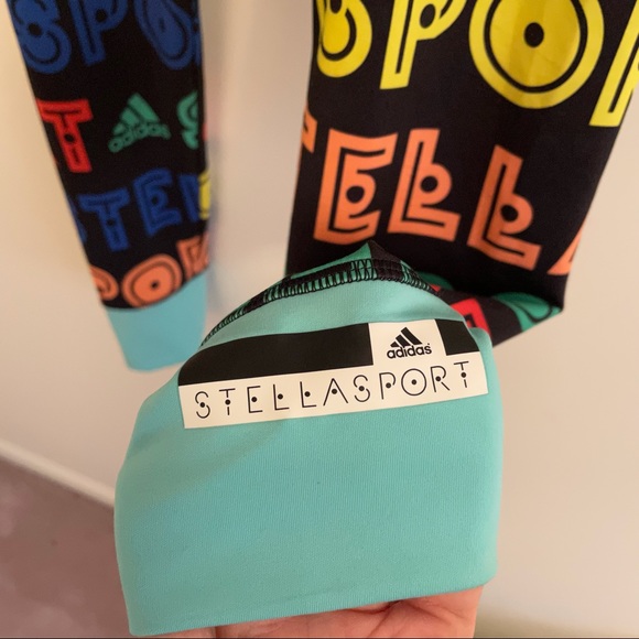 Adidas x Stella Mc Cartney size S workout set with sports bra and leggings. EUC! - Picture 4 of 12